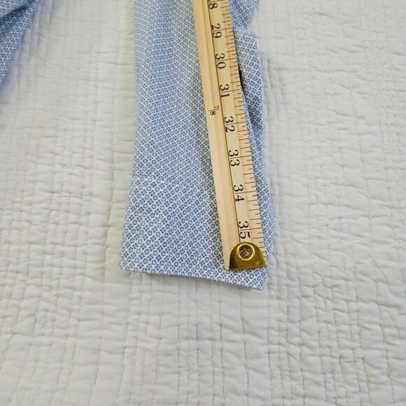 Michael Kors Button Up Shirt Men's Large Blue Floral Slim Fit EUC LN Old Money - Picture 13 of 15